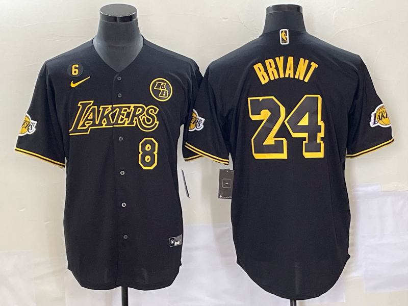 Men 2025 Los Angeles Lakers #24 Bryant black NBA Nike jersey 002